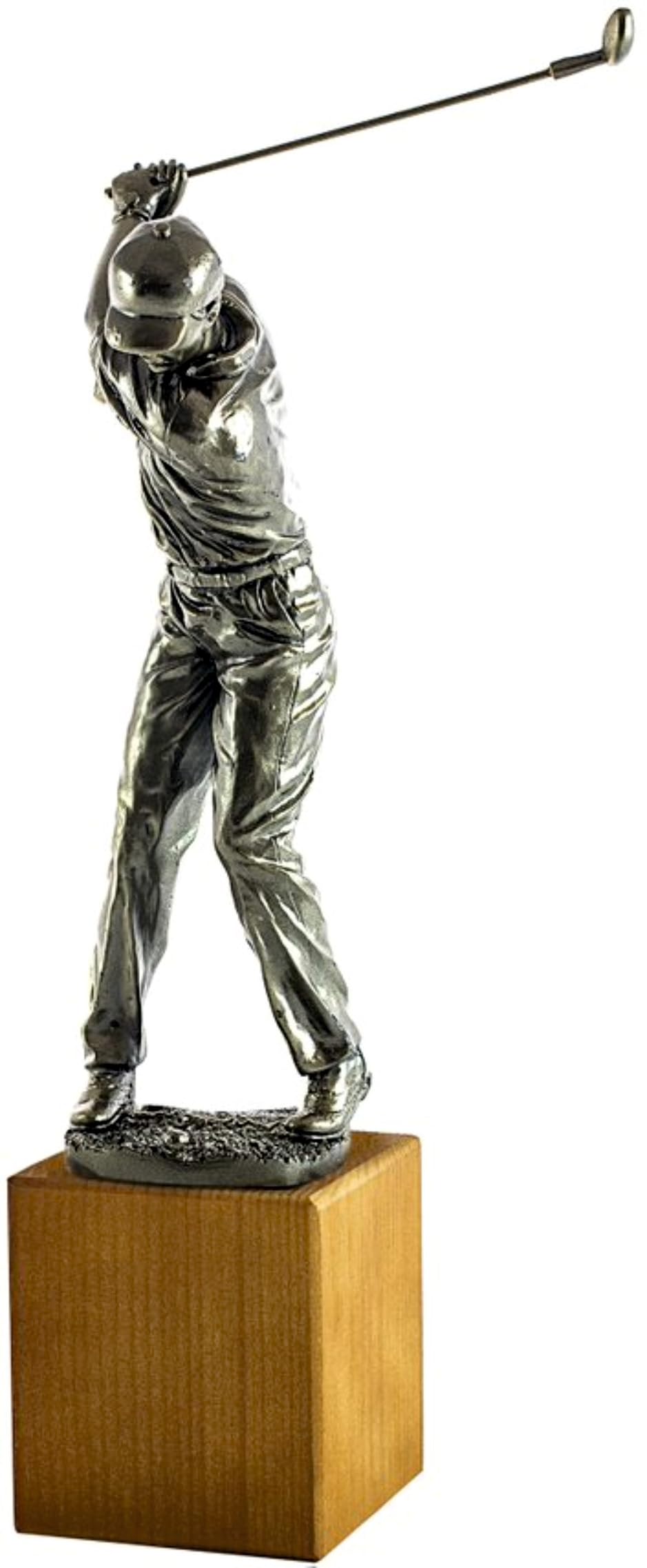 Trofeo Golf masculino GRABADO Premio Figura Golfista de 36 cm de altura