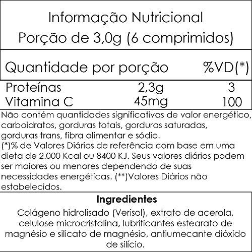 Colágeno Verisol + Vitamina C - Ashivins - 360 comp. - 500 mg