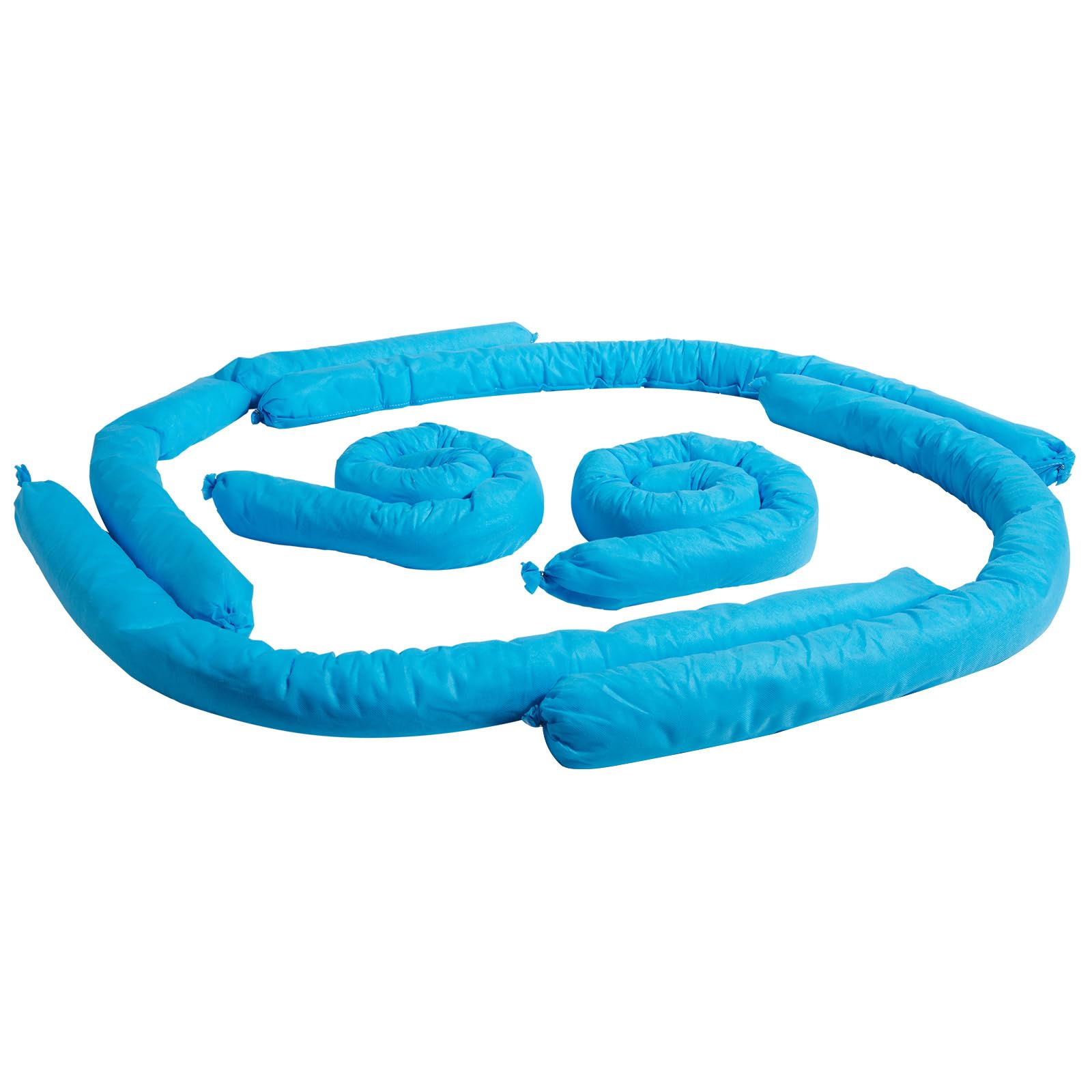 VEVOR Calzino assorbente universale, Serpente assorbente dell'acqua, Capacità 20 galloni, 3" x 47,24" Calzino per controllo delle fuoriuscite resistente alla muffa, 12 pezzi