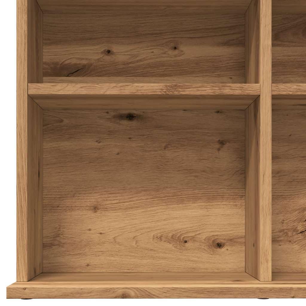 vidaXL Mobile Porta CD Artigianale 100x23x89,5 cm Legno Multistrato, Mensole, Armadietto, Contenitore per CD