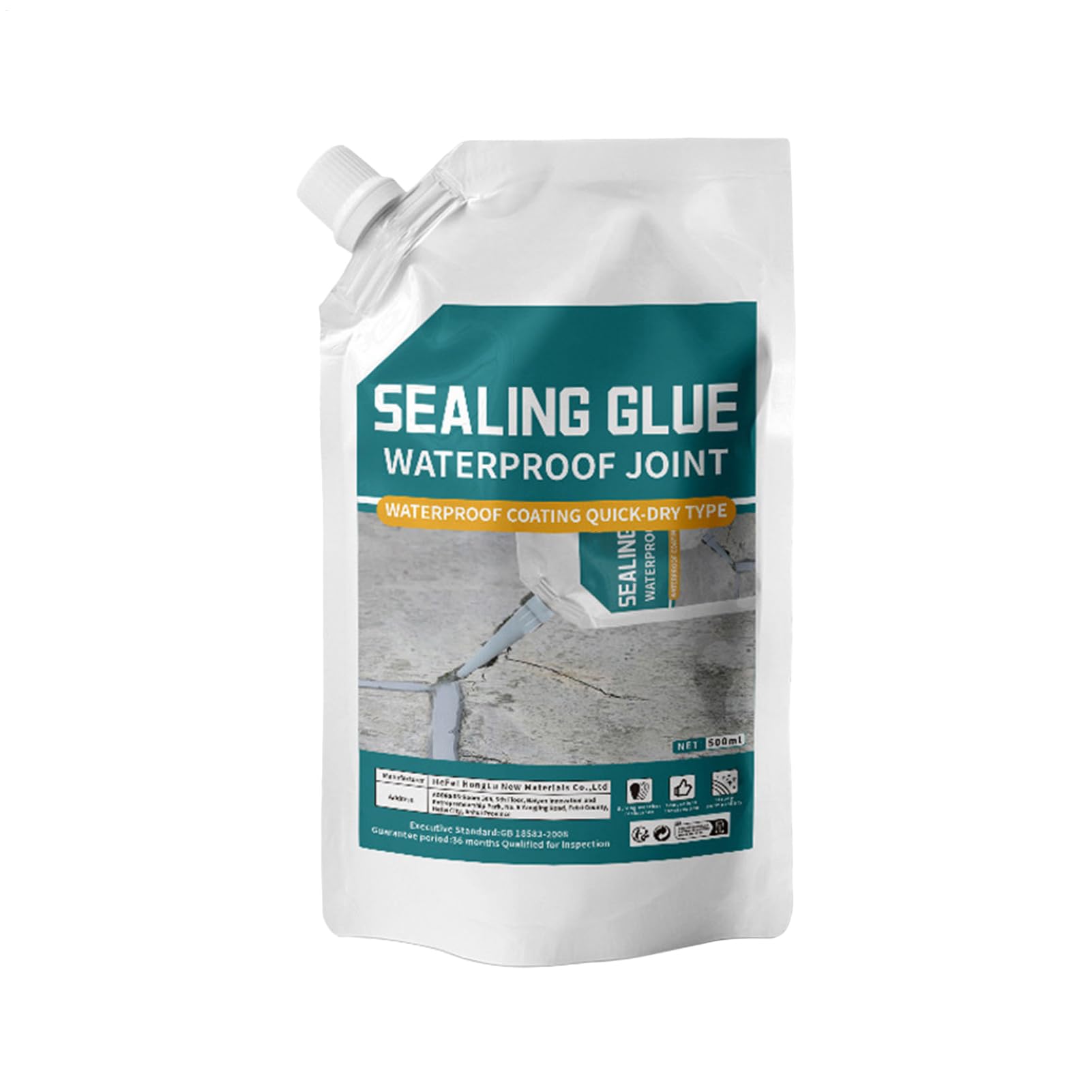 Concrete Crack Filler - 500ml Pavement Joint Filler | Weather Resistant Cracked Tile Repair Sealant | Concrete Slab Repair for Corners, Roofs, Floors, Window Sills