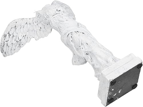 Miniatura 5 de LIZEALUCKY Estatua clásica de la victoria griega alada, figura de resina romana de la diosa de la fuerza y la victoria para decoración del hogar,