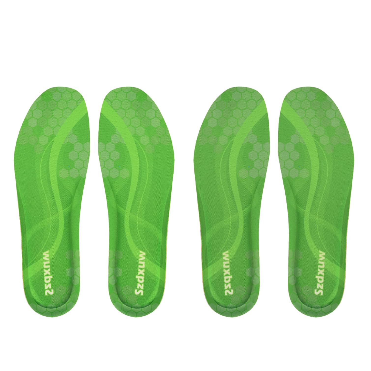Szdxuw 2 paia Solette in Memory Foam Donna Uomo - Inserti per Scarpe Regolabile alla Misura Comfort Traspirante, Inserti Per Scarpe Da Ginnastica, Lavoro, Sportive E Stivali, Verde Uomo