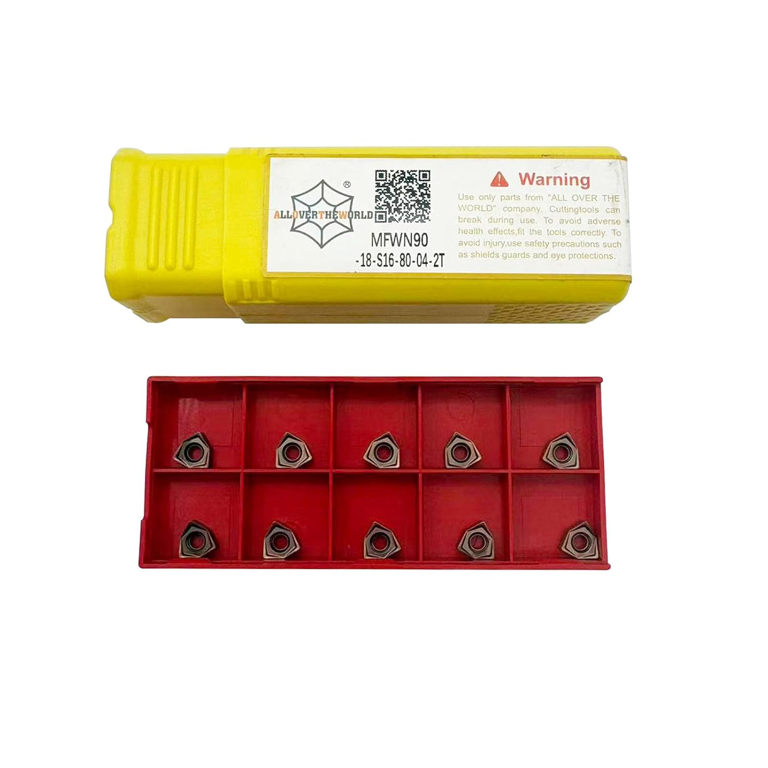 10pcs WNMU040304 Carbide Insert with MFWN90 End Mill Tool Holder