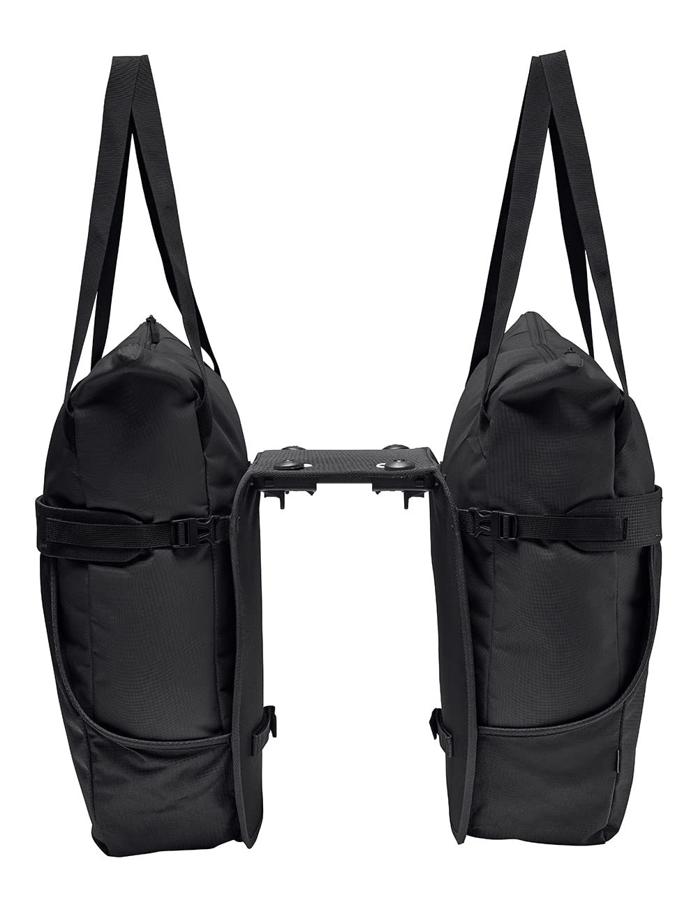 VAUDE TwinShopper – torba rowerowa z praktyczną możliwością zakupu, 44 litry – torby można używać pojedynczo – w zestawie pokrowiec przeciwdeszczowy
