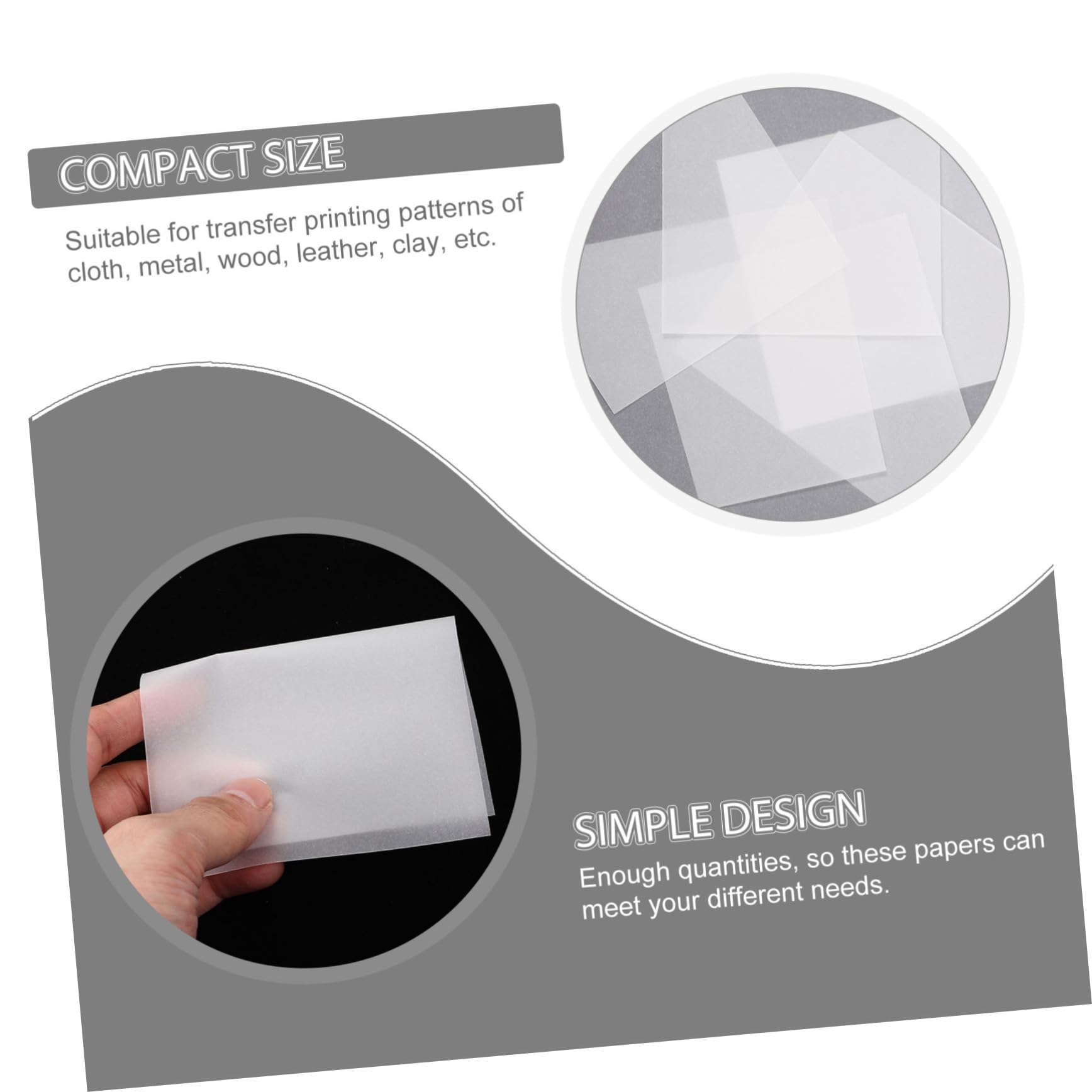 WEKAMOS 400 Hojas Papel de Transferencia Profesional para Dibujo Papel de Reutilizable de y Calcar de Alta Precisión
