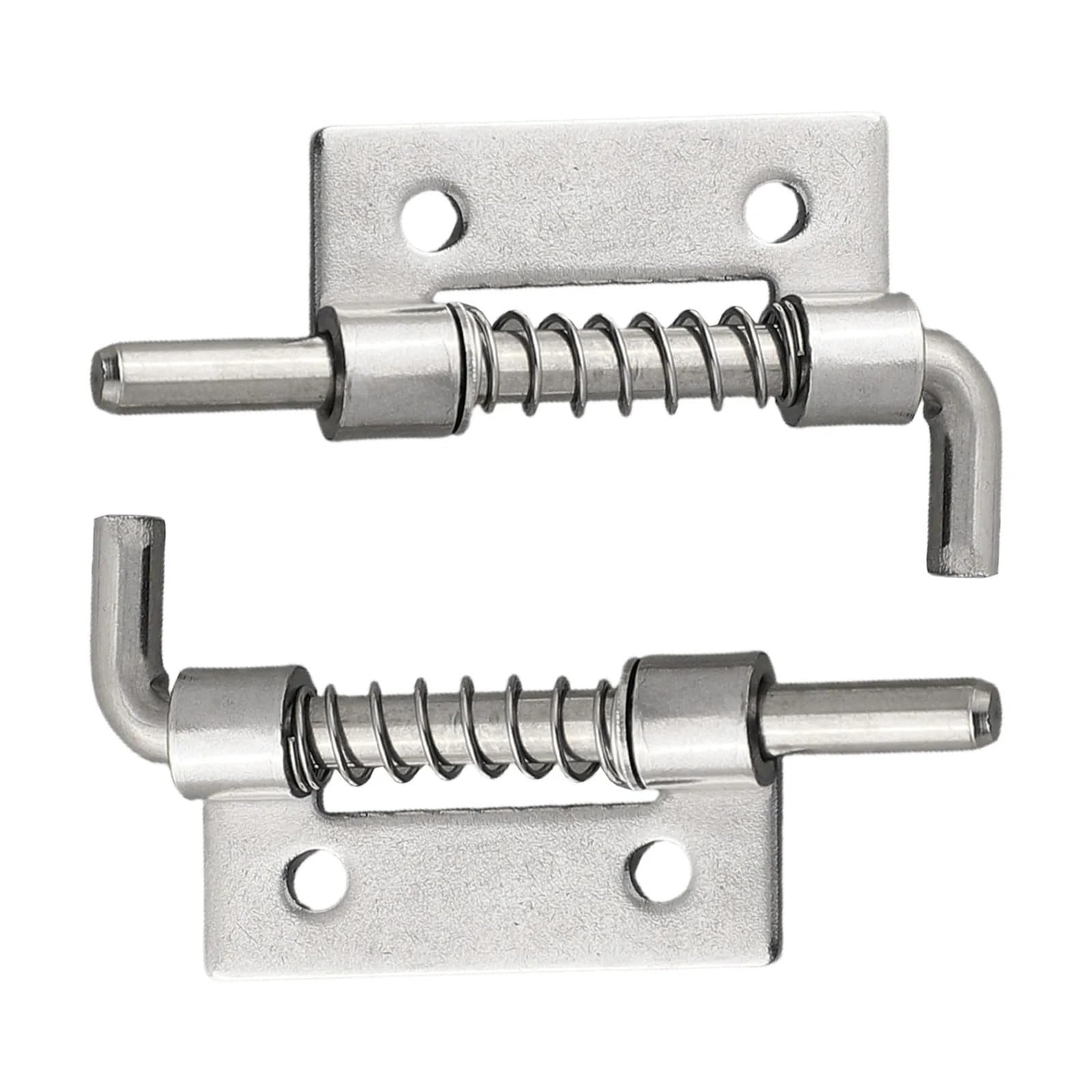 Dvnfwkc One Color Spring Loaded Latch Pin, 2Pcs Spring Loaded Latch Pin Window Cabinet Hinges Door Bolt For Household Hardware(2Inch-Left)