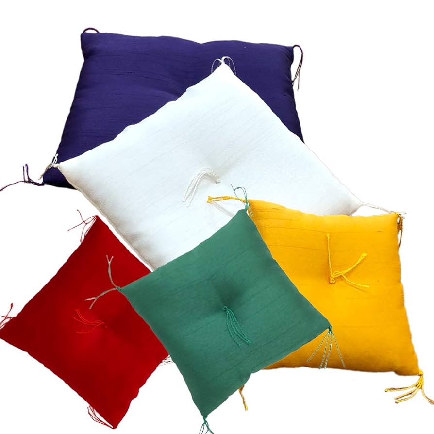 Amazon.co.jp: ミニ座布団 無地 【黄, L】（水晶 幸運 風水 SDGs