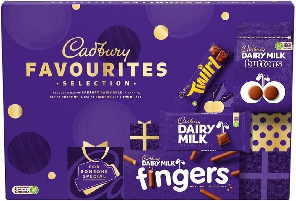 Cadburry Favourites Chocolate Selection Box 370g โ Festive Assortment Of Iconic Chocolates Holiday Treat Or Gift Boxed Treatz