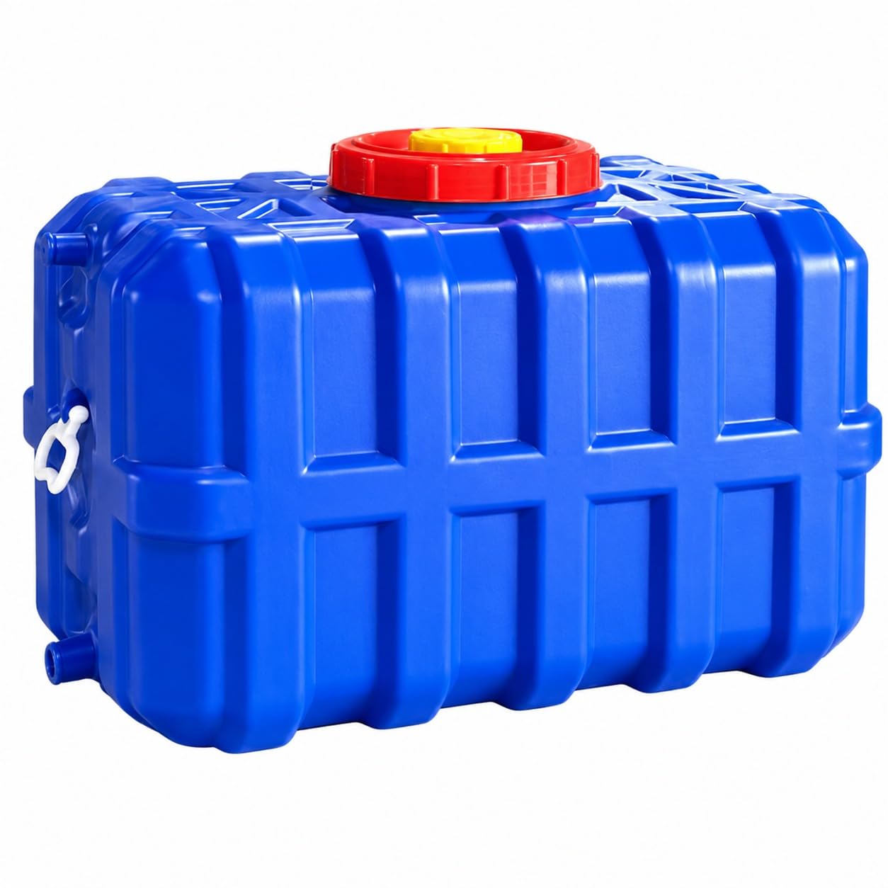 Bidón de Agua Potable de Alta Capacidad, Contenedor de Agua HDPE Alimentario con Grifo, Depósito Portátil para Camping y Emergencias (Size:240L,Color:Azul)