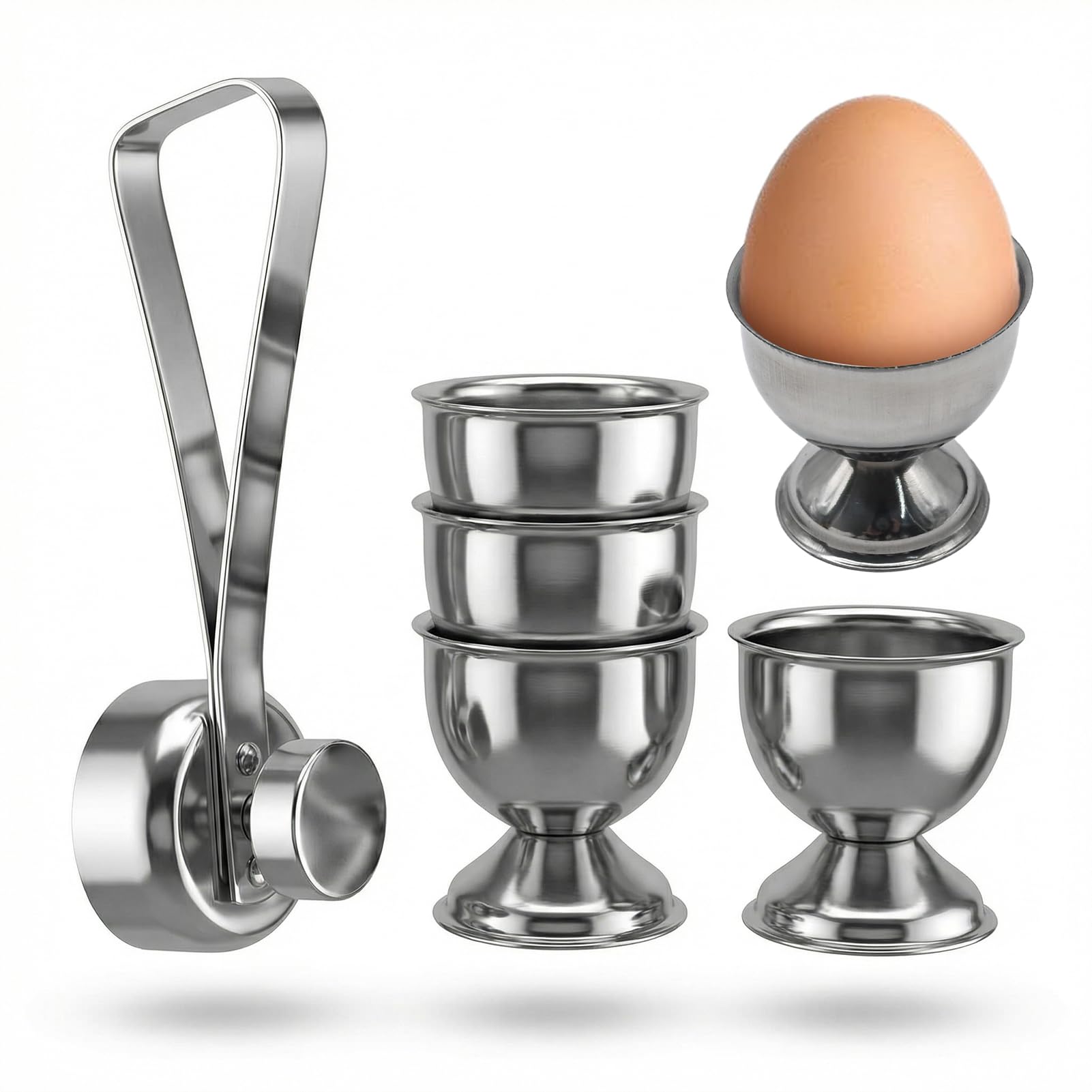 Photo 1 of QUWXNXO Stainless Steel Egg Cracker Topper Set