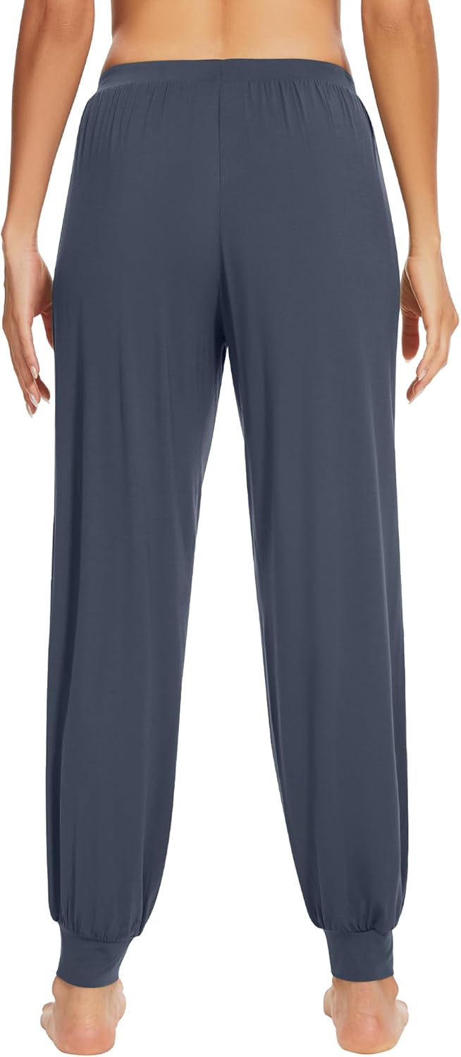 WiWi Women's Viscose from Bamboo Joggers Super Soft Pajama Pants Yoga Bottoms Cooling Lounge Sweatpants S-XXL - Image 2