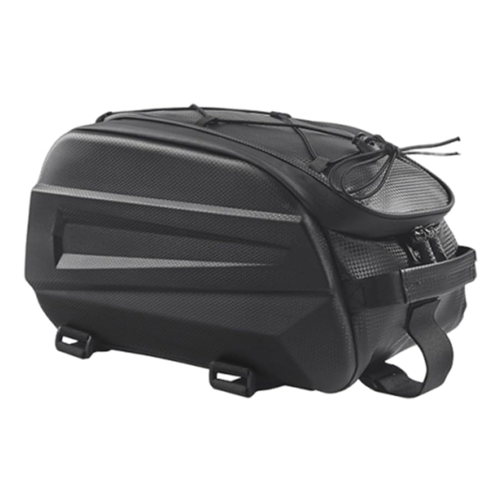Bolsa para alforja de bicicleta 10L Impermeable Bolsa portaequipajes bicicleta Gran Capacidad con Rayas Reflectantes 3 en 1 Multifuncional Bolsa Asiento Trasero para Lluvia Ciclismo Viajes Camping