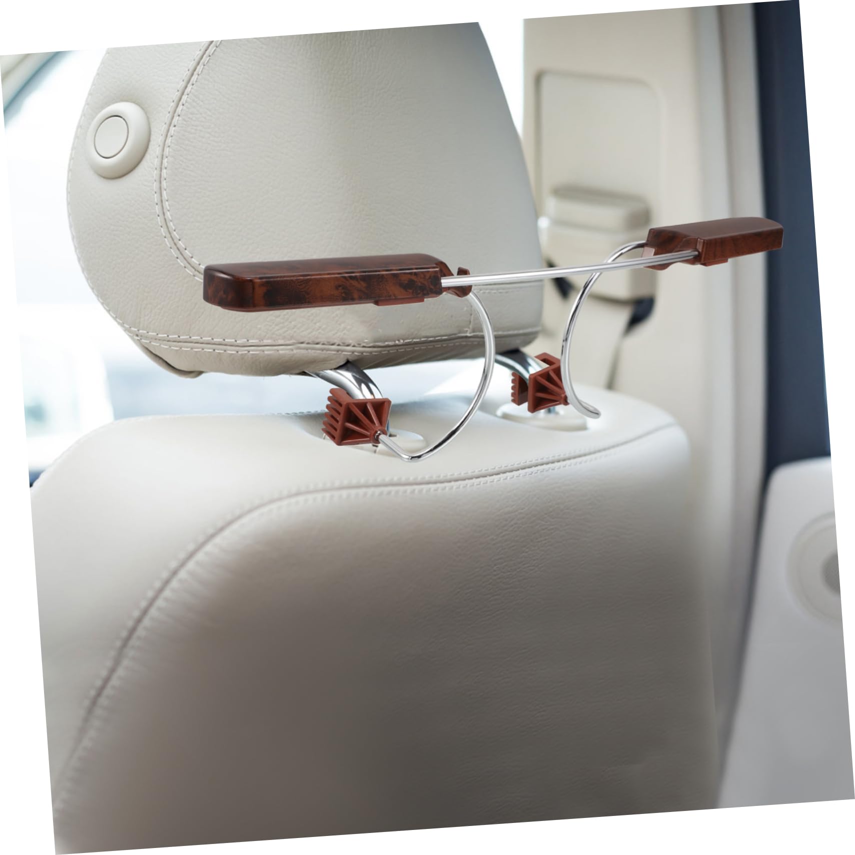 IMIKEYA Appendiabiti Per Auto in e Acciaio Gruccia Per Giacche e Camicie Installazione Semplice Al Poggiatesta Design Per Sedile Posteriore