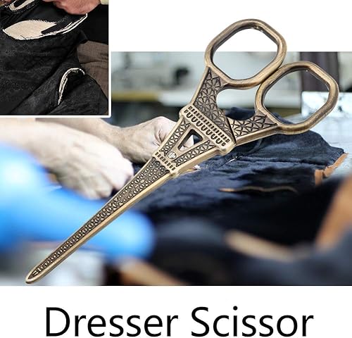 Miniatura 5 de Eiffel Tower Shape Sewing Shears Stainless Steel Sewing Shears DIY Fashionable Art Work Dress Embroidery Tool Scissor (Bronze)