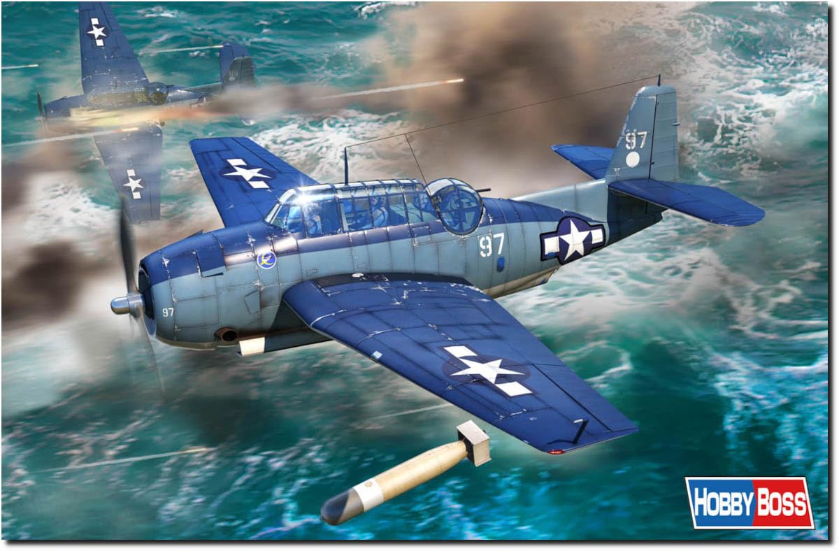 Hobbyboss 87275 MAQUETTE AVION MILITAIRE TBF-1C AVENGER 1/72