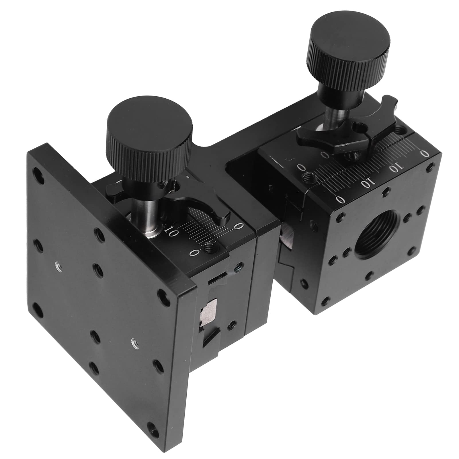 XZ Axis ręczna platforma przycinająca jaskółczy ogon, stopnia tłumaczenia liniowego, stopnia przesuwna przekładni, HFLX A40, 40 x 40 mm, stop aluminium, anodowana na czarno, wysoka, do sprzętu