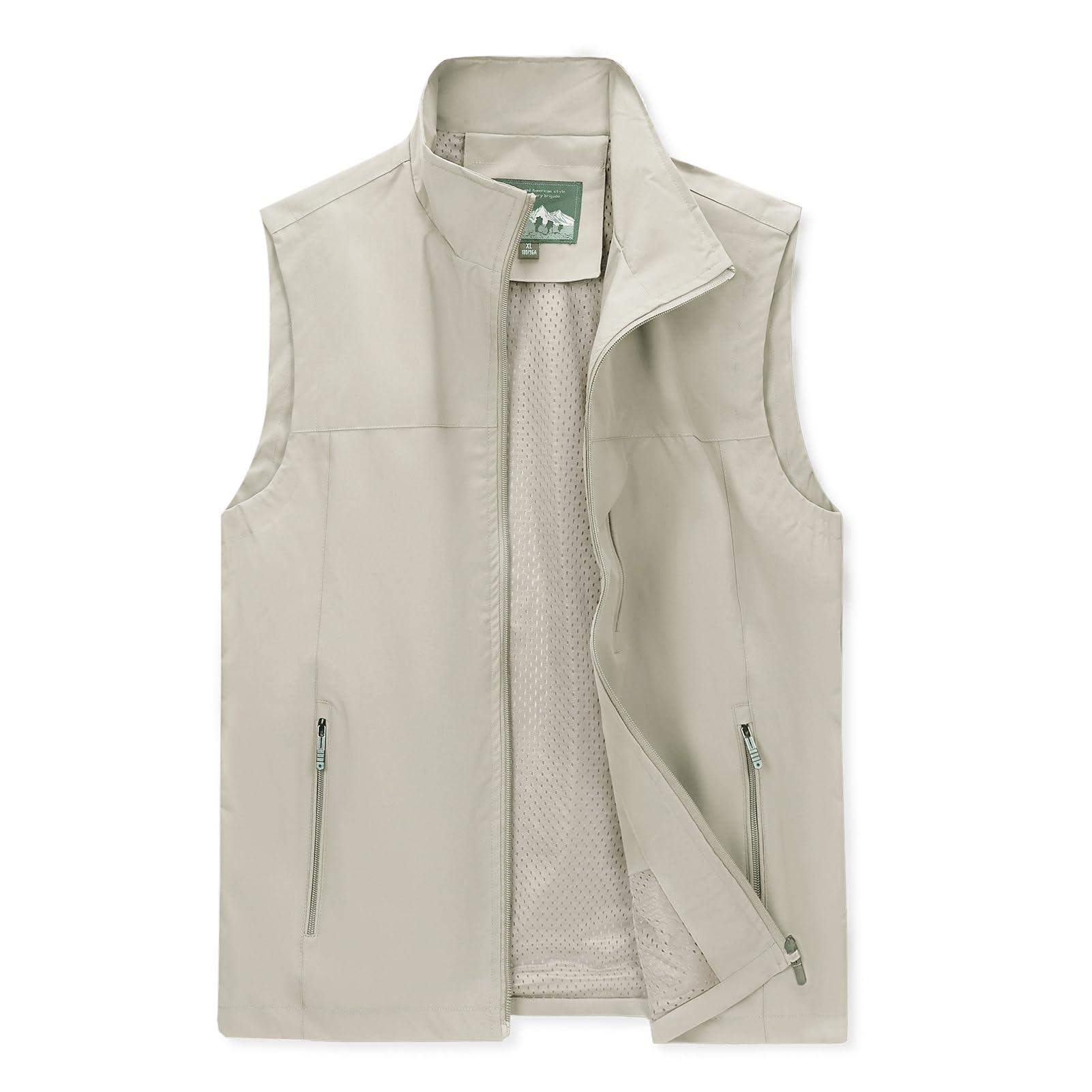 manluodanni Men's Lightweight Vest Sleeveless Outdoor Work Jacket for Travel Hiking Running-picture-34