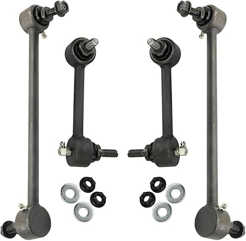 Miniatura 74 de Detroit Axle - 4 barras estabilizadoras para Jeep Grand Cherokee Commander 2005-2010 2006 2007 2008 2009 de repuesto delantero y trasero