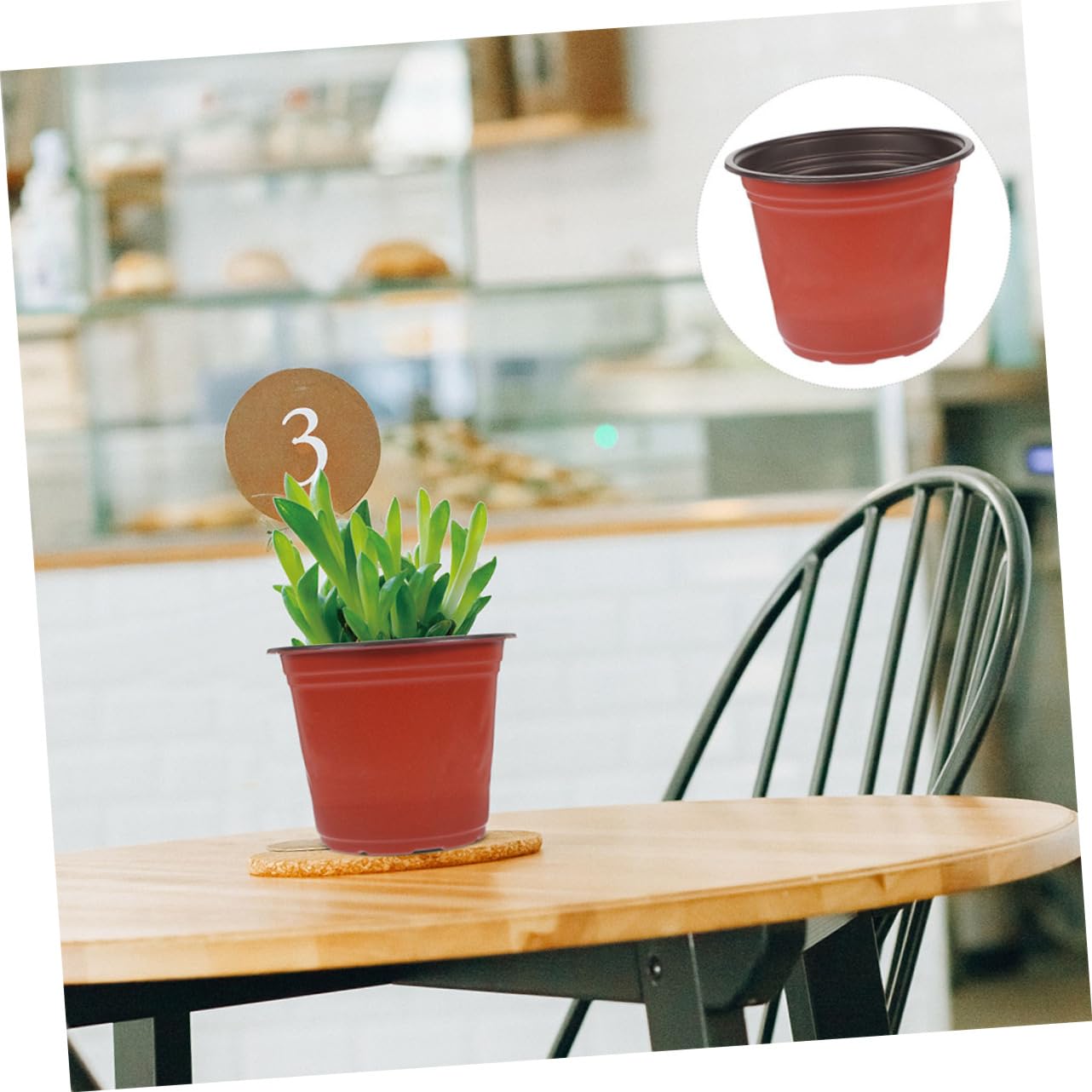 iplusmile 150 Piezas Macetas para Plantar Unidades Macetas Plásticas de Semillero con Drenaje Maceteros Duraderos para Suculentas y Jardinería Reutilizable