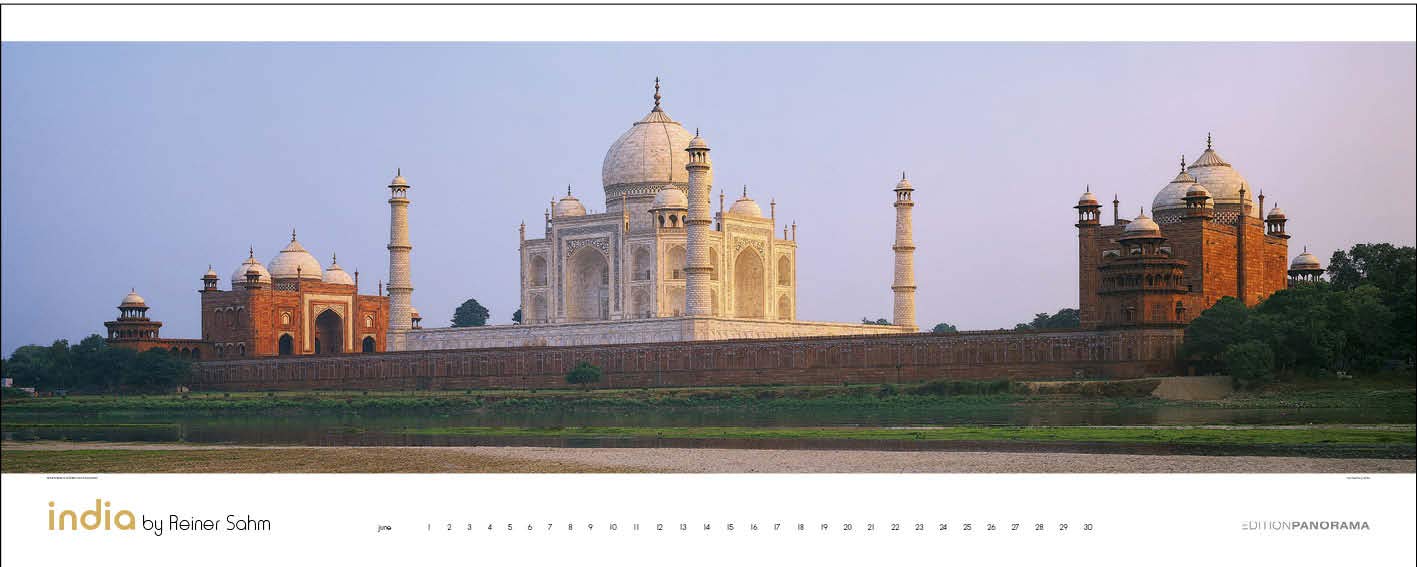 Indien Panorama: Immerwährender Panorama-Kalender in 1,20 Meter Breite