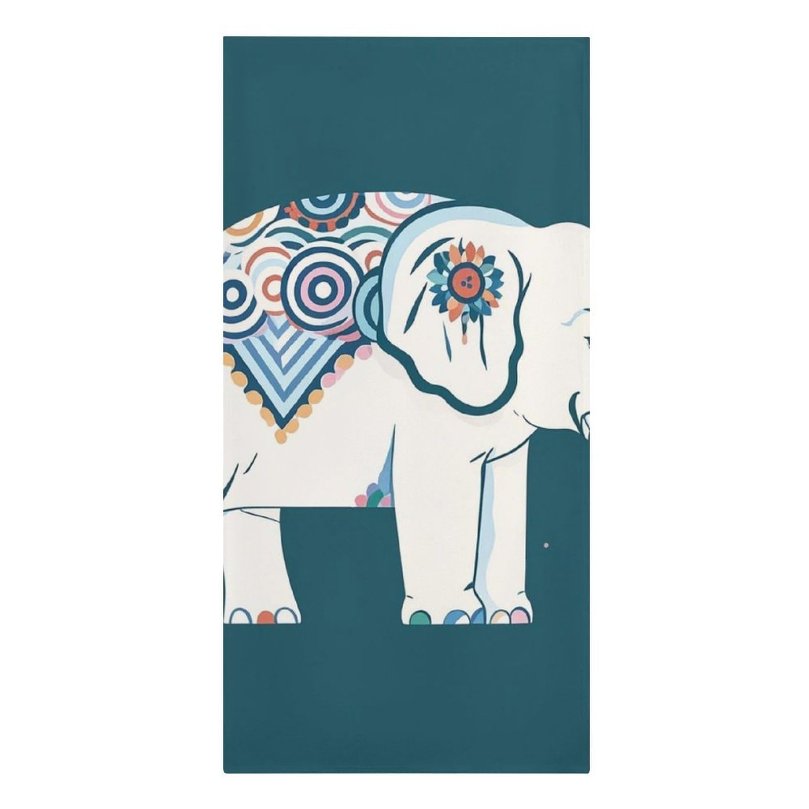 QMNLKH Elephant Pattern Beach Towel for Women, Large Microfiber Pool Towel for Men, Absorbent Swim Towels for Home, Lightweight Bath Towels for Camping, Yoga, 30.3"x61.4"