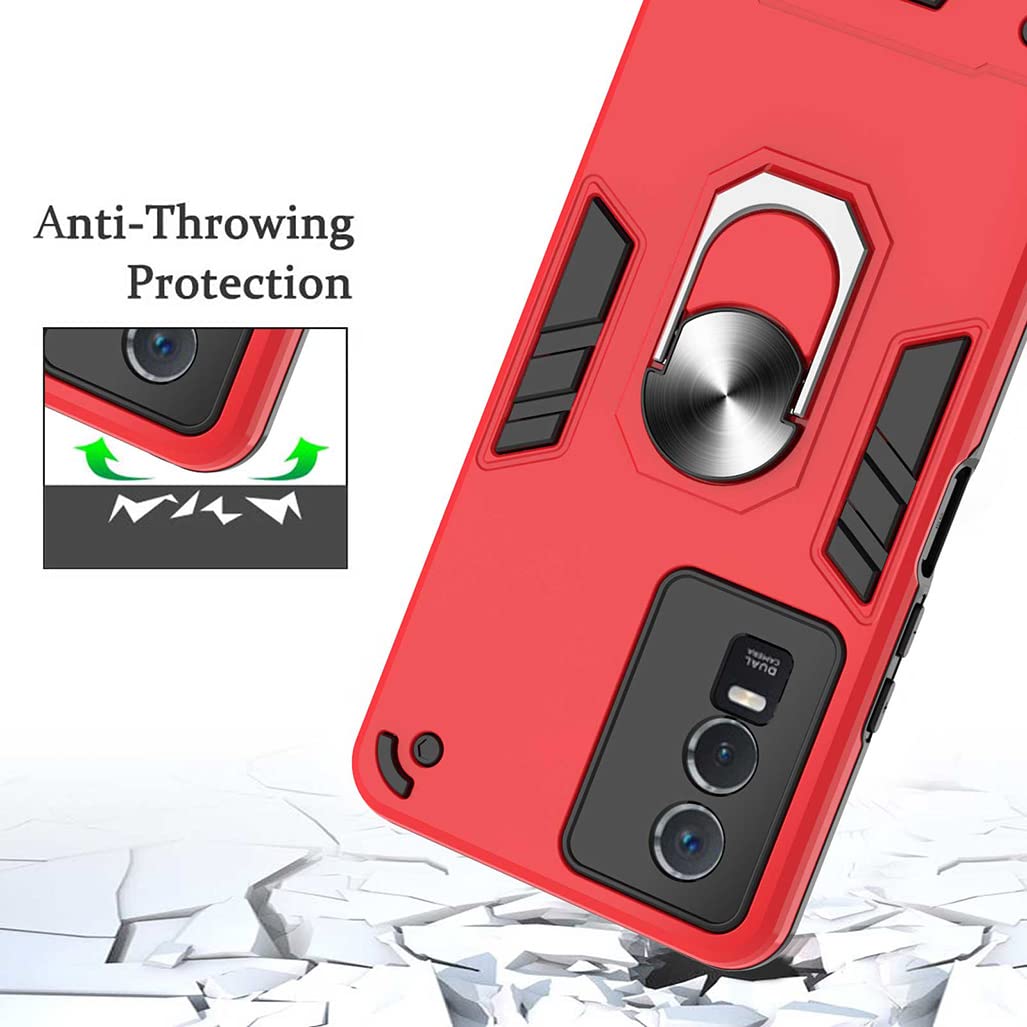 Custodia Trasparente Sottile Per Vivo Y76 5G / Y76s / Y74s - Bimateriale PC+TPU, Antiurto, Bumper Rinforzato, Colore Verde