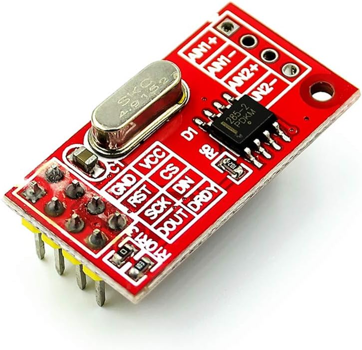 Taidacent 2PCS TM7705 AD7705 Dual 16 bit ADC Data Acquisition Module Input Gain Programmable SPI Interface