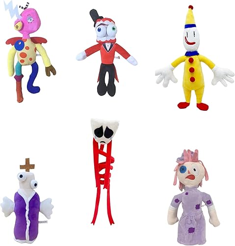 Miniatura 2 de The Amazing Digital Circus Plush, 9.8 pulgadas Circus Baby Plush 2024, los nuevos juguetes de circo digital Pomni son un regalo favorito para los