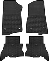 Vista 13 de Tapetes para piso de auto para Jeep Wrangler JL 4x4 puerta Sahara Rubicon 2018 2019 2020 2021 2022 2023 2024 2025 - Ajuste personalizado, goma negra