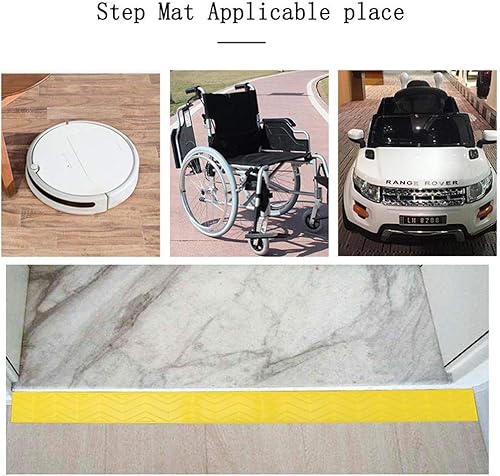 Miniatura 2 de Rampas de carga, rampa de umbral, rampa de plástico, tapete de pendiente para interiores para el hogar, robot de escalada, escaleras, almohadilla de