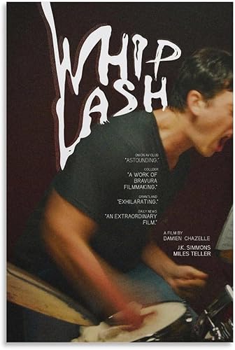 Whiplash - Póster de película vintage, arte de pared, estética, HD, pintura decorativa moderna para adolescentes, dormitorio, sala de estar,