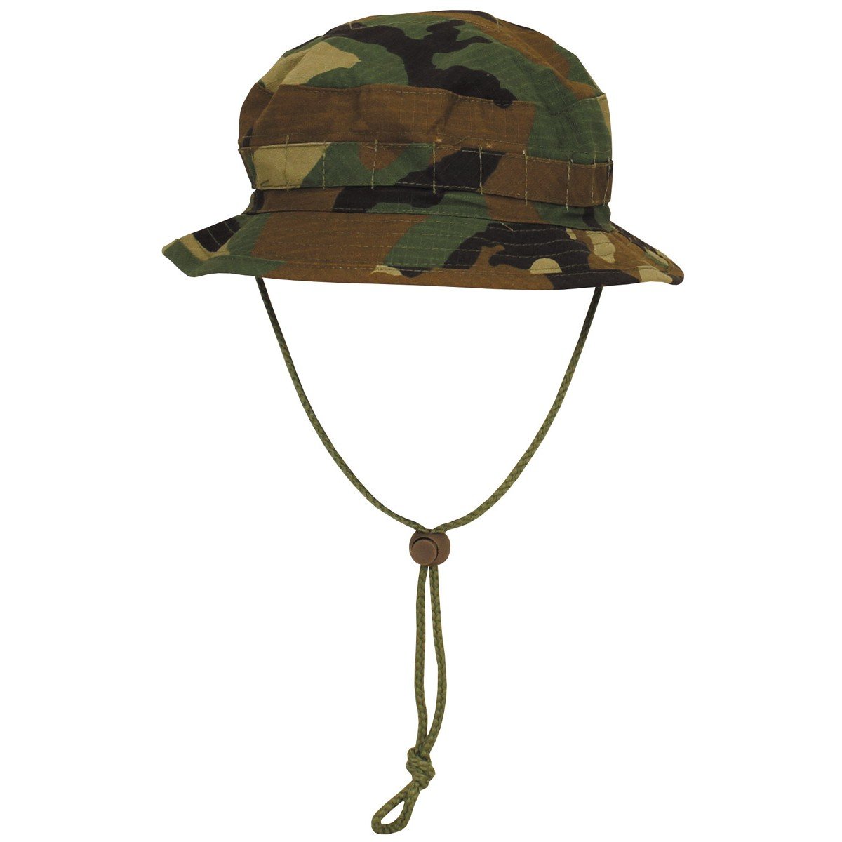 Mfh Men's Woodland Brit. Bush Hat Boonie Special Forces With Ripstop (Woodland/M)