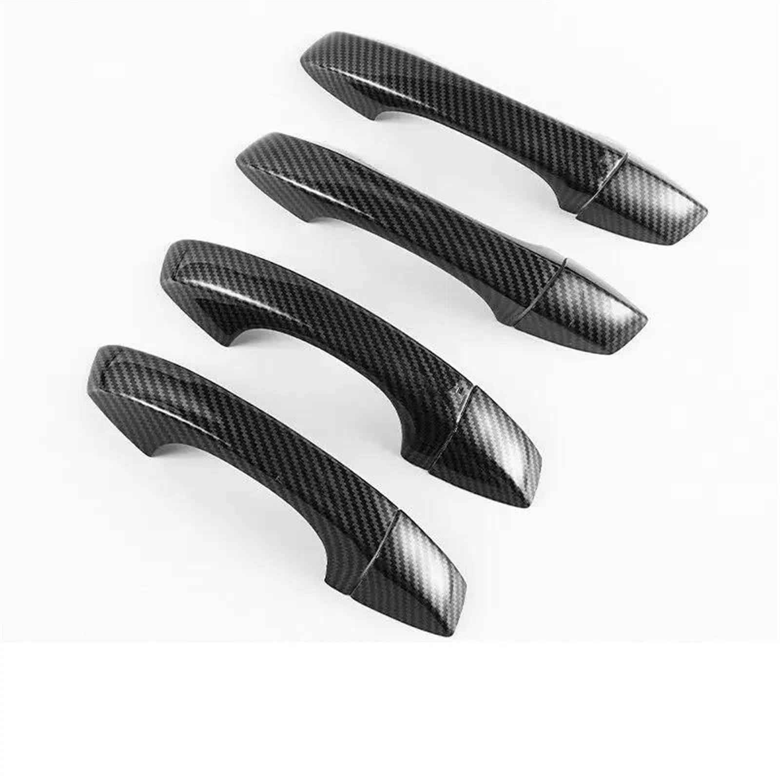 Kjhopy Carbon A Abs Carbon Fiber Car External Side Door Handle Bowl Catch Cover Protection Trim For Skoda For Kodiaq 2017-2023 Exterior Door Handle(Carbon A)
