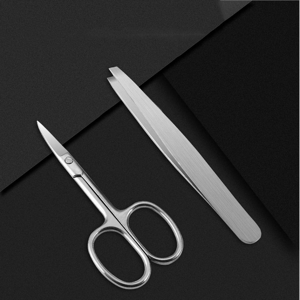 Juegos de cortauñas, Juego de cortaúñas profesional: kit manicura y pedicura acero inoxidable for hombres mujeres