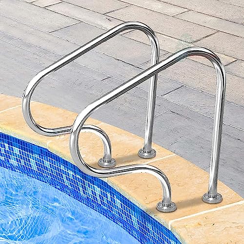 Barandal para Piscina de Acero Inoxidable 2 Pzas miniatura 4