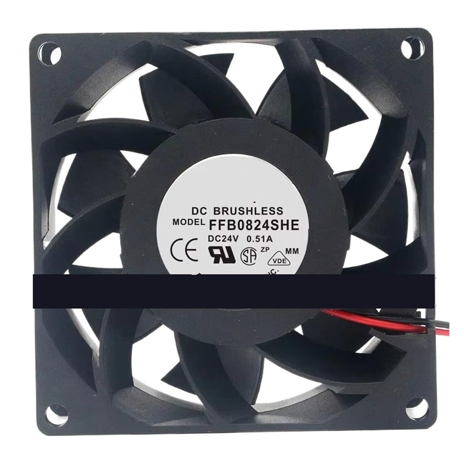 QNEZIQTMH FFB0824SHE 80 * 80 * 38MM 24V 0.51A 8CM Cooling Fan(3wire B2)