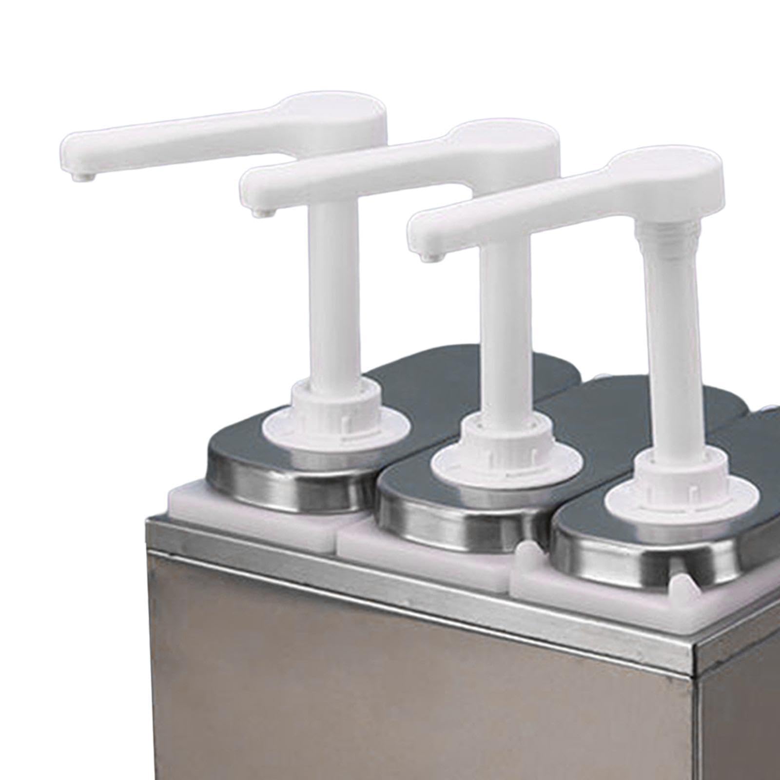 Dispensador de manual que ahorra tiempo y esfuerzo. Tres cabezas | Botella con bomba. Dispensador de desmontable fácil de usar. Botella manual para condimentos que