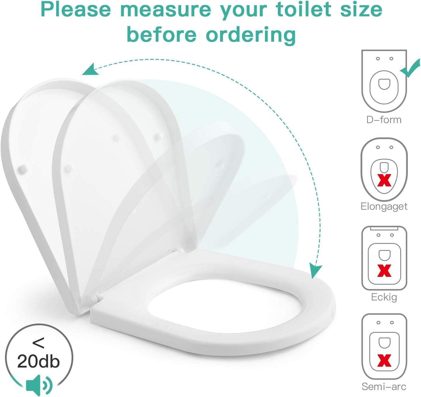 Himimi Universele toiletzitting, gewatteerde sluiting