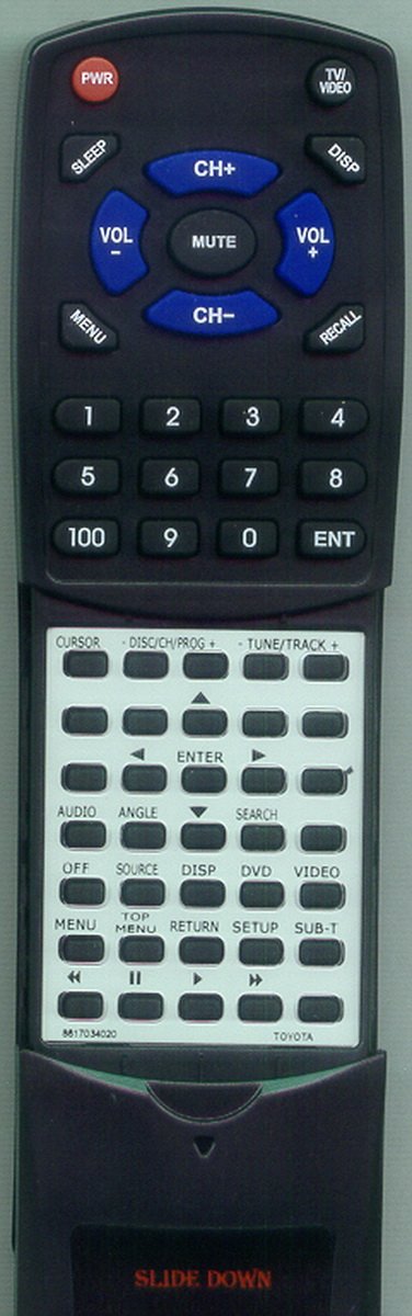 Replacement DVD Remote Control for Toyota Sequoia (2003, 2004, 2005, 2006, 2007) 8617034020