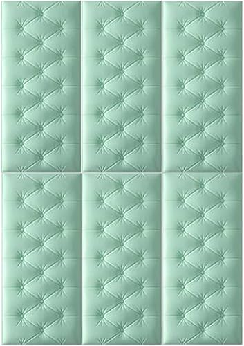 6 Pcs Anti-Collision Wall Stickers Easy Installation Self- Adhesive 3D Panels Wall forBedroom Adhesive Wall Decor