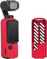 Vista 8 de Funda protectora para DJI Osmo Pocket 3, Funda de silicona Bolsillo 3 Funda de cámara Protector de piel (negro)