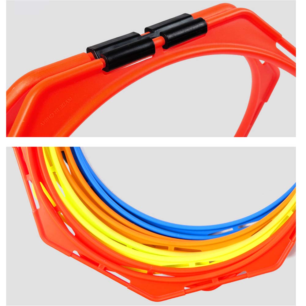 Cerchi di agilità di velocità 8PC, Anelli di velocità Sportivi, agilità di velocità Esagonale con Borsa per Il Trasporto, per Calcio Tennis Calcio Pallacanestro Allenamento di velocità