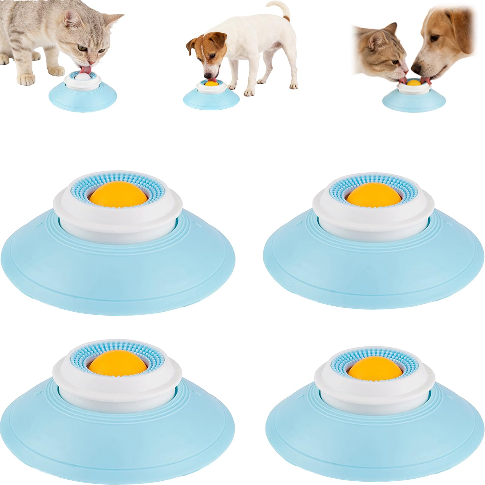 Dog Lick Ball,Licking A Ball Add More Fun Bowl, Dog Lick Ball Bowl,Licking A Ball for Dogs,Slow Down Eating Speed and Add More Fun for Your Dog and Cats. (Y*2PCS) — view 11