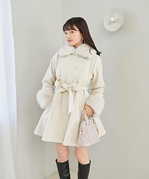 Amazon | [マジェスティックレゴン] 2wayフェイクファーカラーフレア