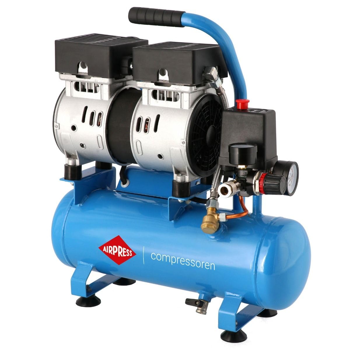 Airpress L 6-105 Compresor silencioso - sin aceite - 6L - 8 bar