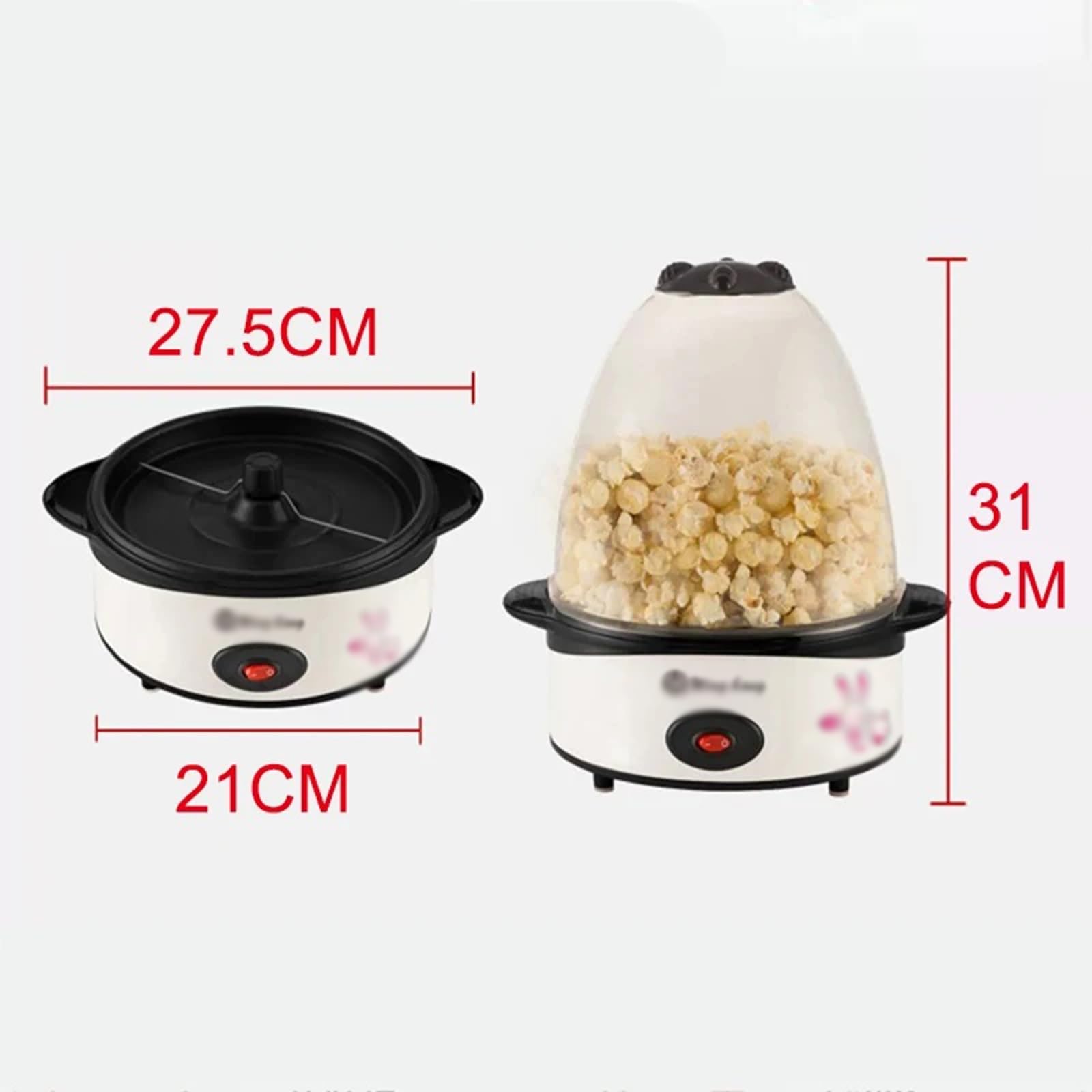 fabricante de palomitas de maíz Máquina de palomitas Mini máquina maíz alta eficiencia, electrodomésticos, for hacer aperitivos cocina casera completamente automática para uso familiar