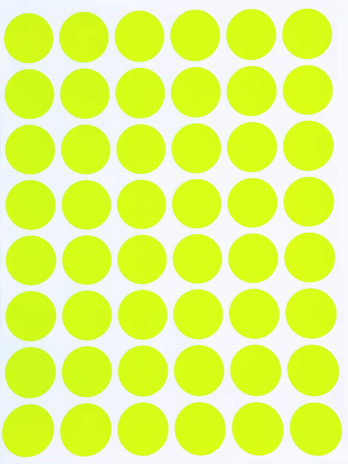Royal Green Write Dot Sticker 11/16" Inch Color-Coding Labels for Inventory Office Supplies & Home (17mm), 4800-Pack (Neon Yellow)