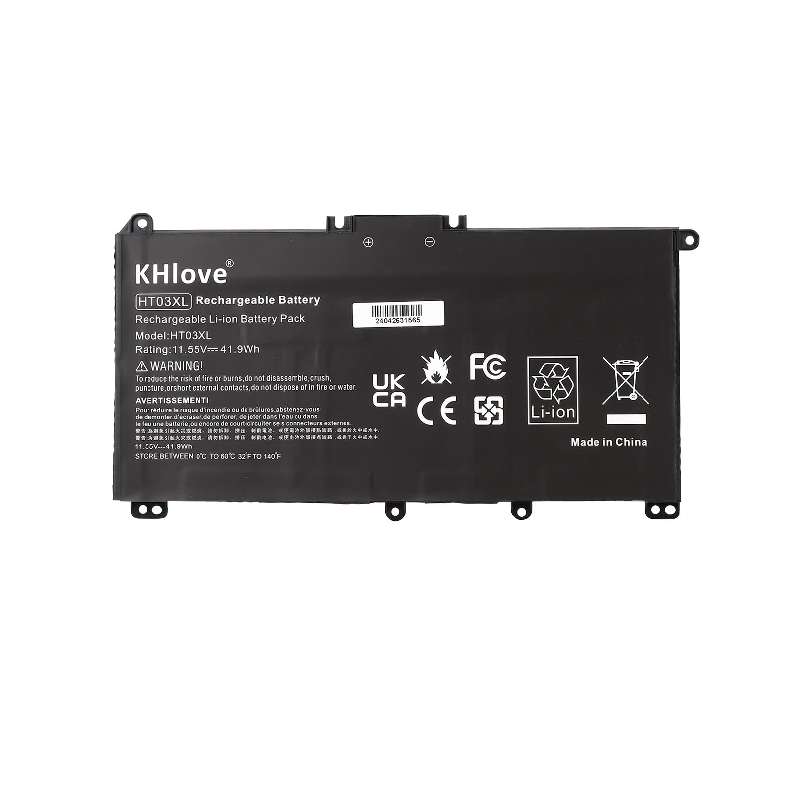 HT03XL L11119-855 Laptop Batteria per HP Pavilion 14-CD 14-CE 14-CF 14-CK 14-cm 14Q-CS 14Q-CY 14S-CF 14S-CR 15-CS 15-DA 15-DB 15-DW 15G-DR 17-by 17-CA L11421-542 L11421-2C2 HSTNN-LB8M DB8R
