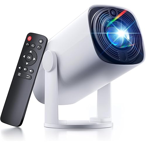 SOOMFON Mini Projector 1080P Support - Portable Small Video Movie Projector Bluetooth 5.1 Auto Keystone Electric Focus for Bedroom/Wall/Home/Outdoor/iPhone/Android/TV Stick